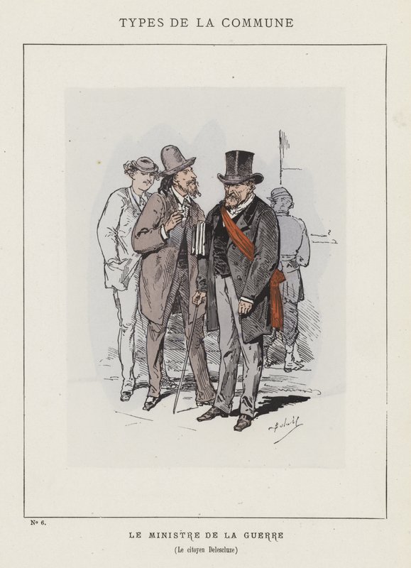 A hadügyminiszter, Delescluze polgára alkotó: Charles Albert d Arnoux Bertall