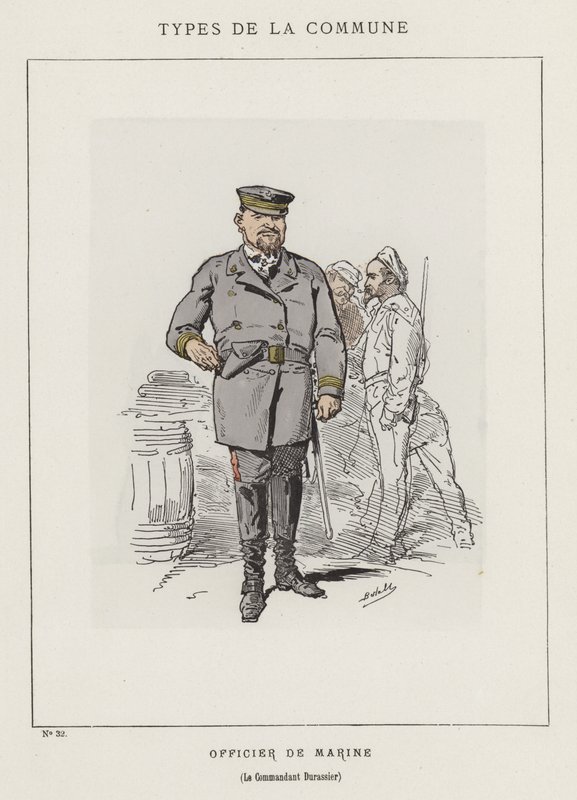 Tengerésztiszt, Durassier parancsnok alkotó: Charles Albert d Arnoux Bertall