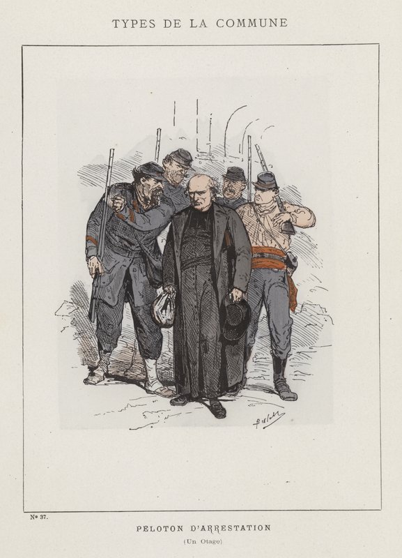 Letartóztatási osztag, egy túsz alkotó: Charles Albert d Arnoux Bertall