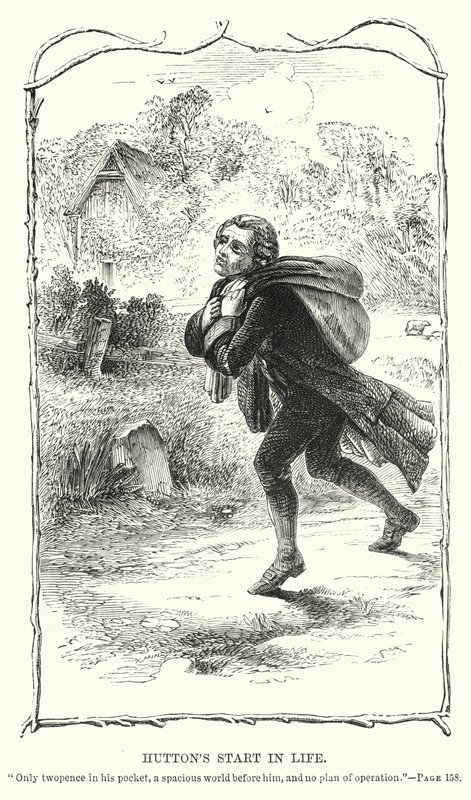 Hutton életkezdése (metszet) alkotó: Charles Altamont Doyle