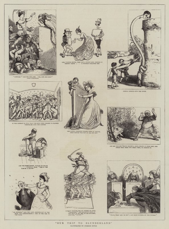 Utazásunk Blunderlandbe alkotó: Charles Altamont Doyle