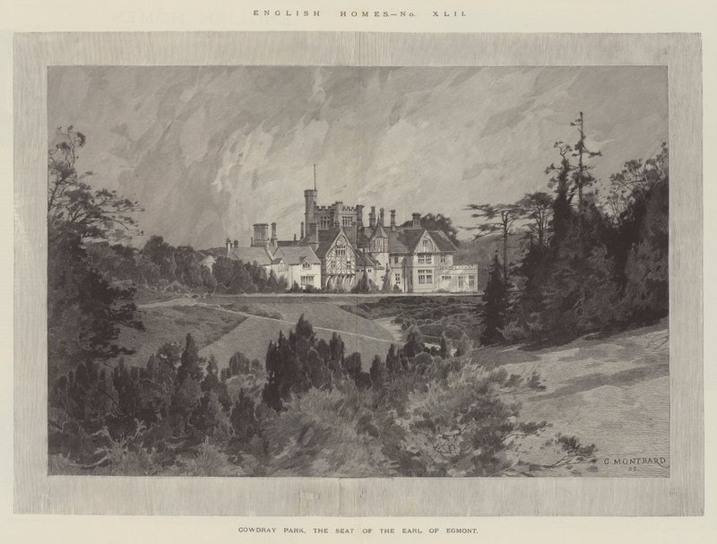 Cowdray Park, Egmont grófjának székhelye alkotó: Charles Auguste Loye