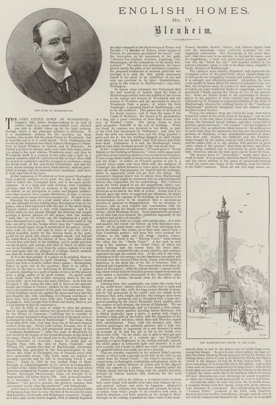 Angol Otthon, Blenheim alkotó: Charles Auguste Loye