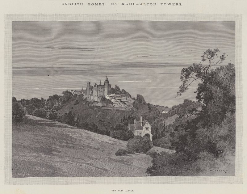 Angol otthonok, Alton Towers, a régi kastély alkotó: Charles Auguste Loye