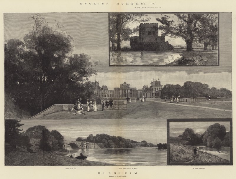 English Homes, Blenheim alkotó: Charles Auguste Loye
