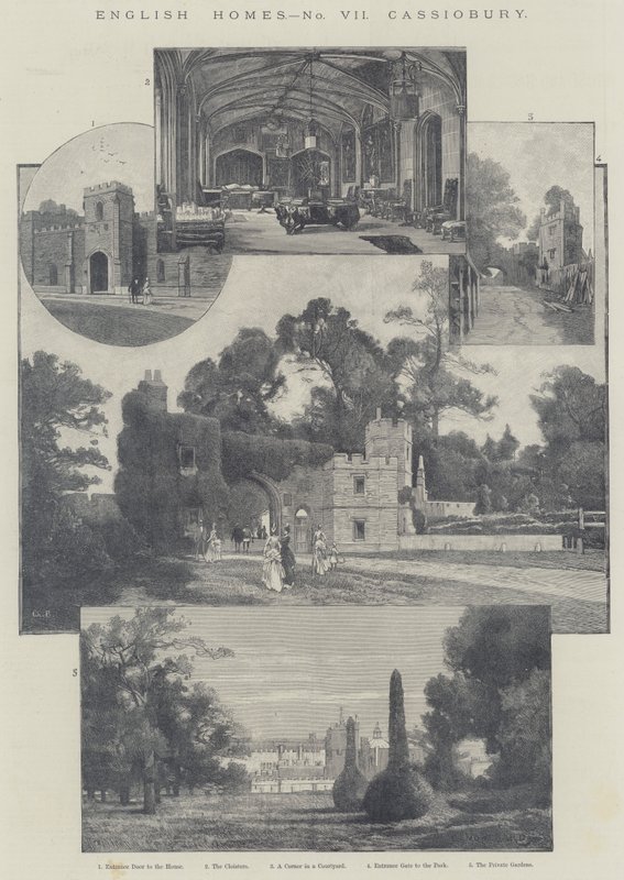 English Homes, Cassiobury alkotó: Charles Auguste Loye