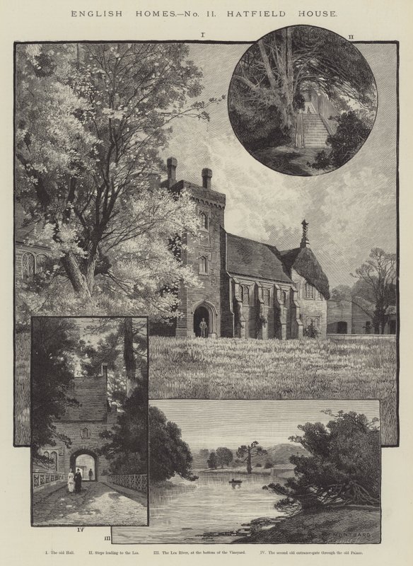English Homes, Hatfield House alkotó: Charles Auguste Loye