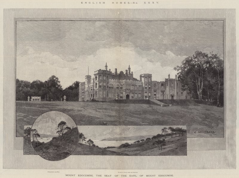 Angol házak, Mount Edgcumbe, Mount Edgcumbe grófjának székhelye alkotó: Charles Auguste Loye