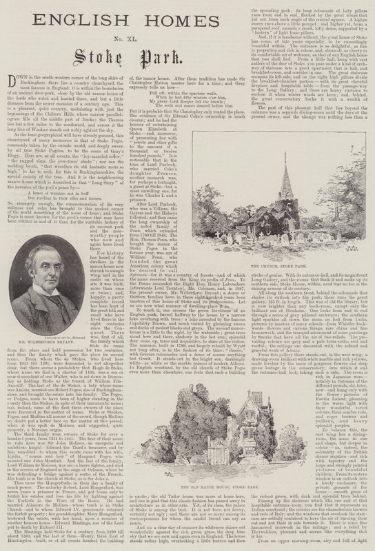 English Homes, Stoke Park alkotó: Charles Auguste Loye