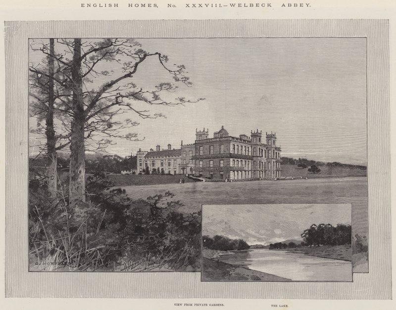 English Homes, Welbeck Abbey alkotó: Charles Auguste Loye