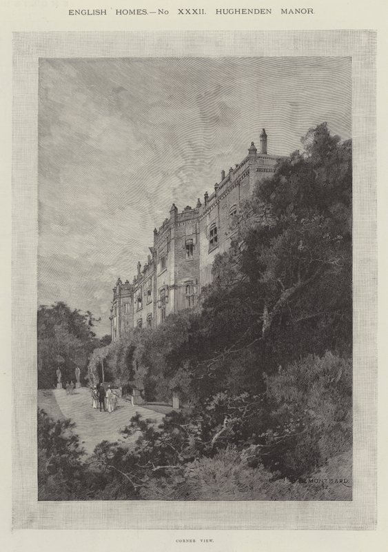 Hughenden Manor, sarokkilátás alkotó: Charles Auguste Loye