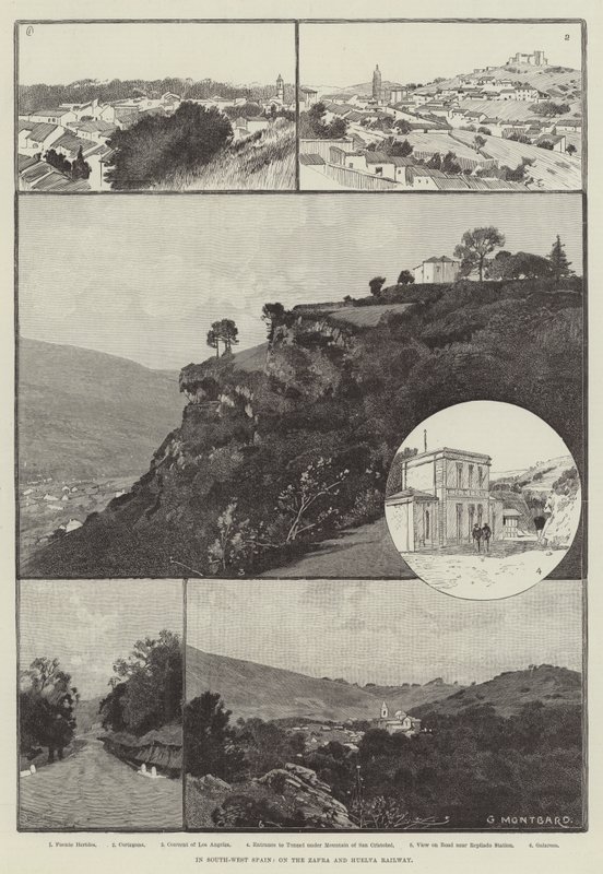 Délnyugat-Spanyolországban, a Zafra és a Huelva vasúton alkotó: Charles Auguste Loye