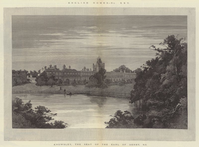 Knowsley, Derby grófjának székhelye, KG alkotó: Charles Auguste Loye