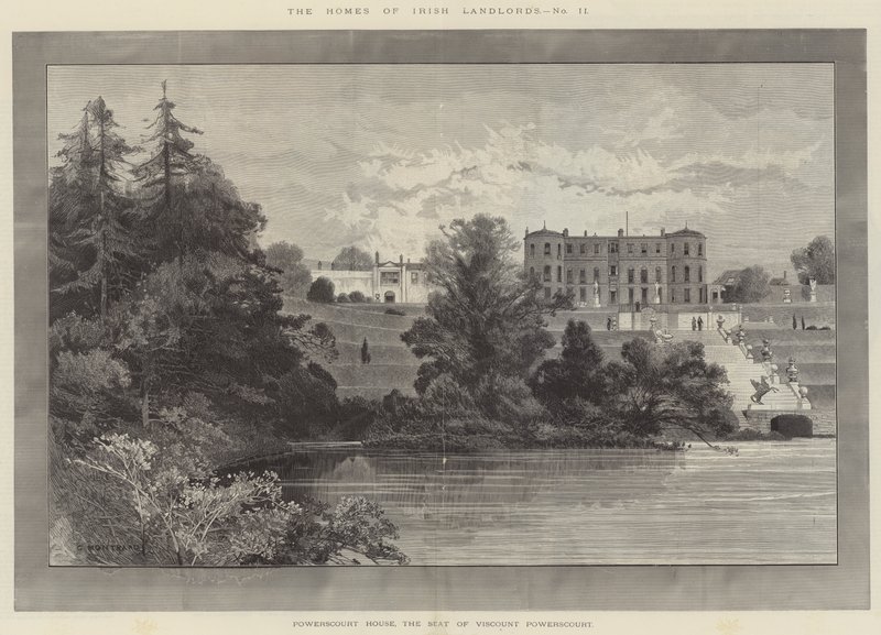 Powerscourt House, Powerscourt vikomt székhelye alkotó: Charles Auguste Loye