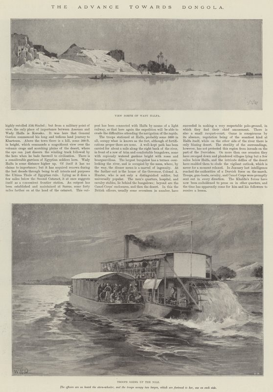 Haladás Dongola felé alkotó: Charles Auguste Loye