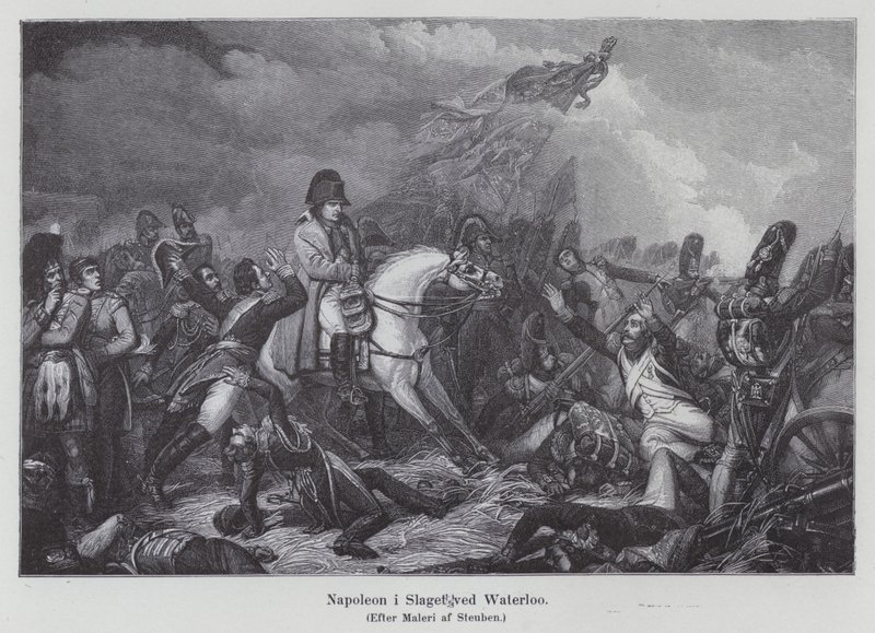 Napóleon a waterlooi csatában alkotó: Charles Auguste Steuben