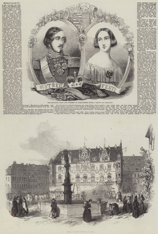 Őfelsége németországi látogatása alkotó: Charles Baugniet