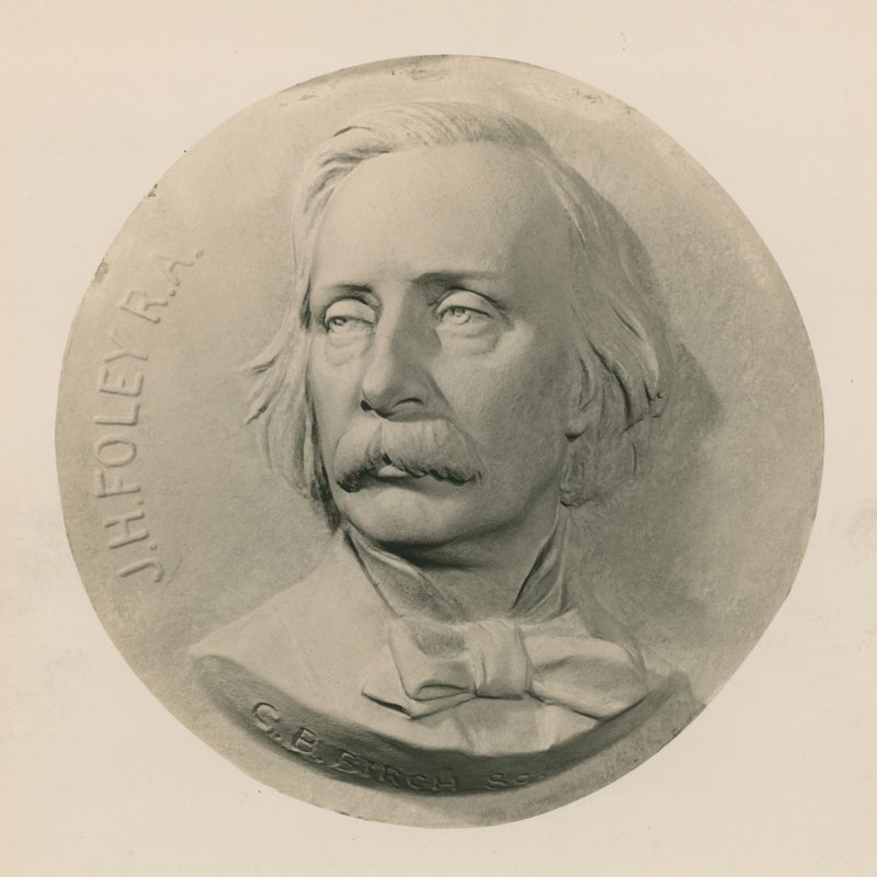 John Henry Foley szobrász domborműves szobra alkotó: Charles Bell Birch