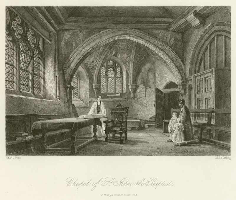 Keresztelő Szent János kápolna, St Marys Church Guildford alkotó: Charles Claude Pyne