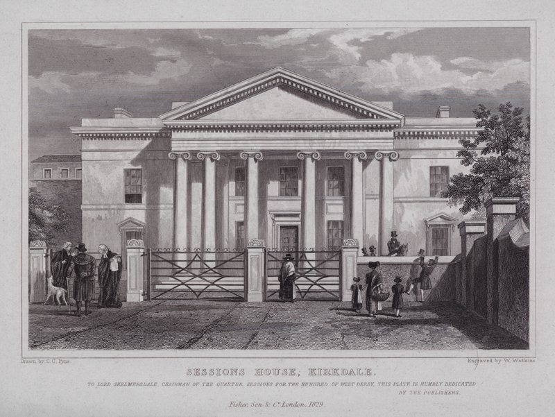Sessions House, Kirkdale (metszet) alkotó: Charles Claude Pyne