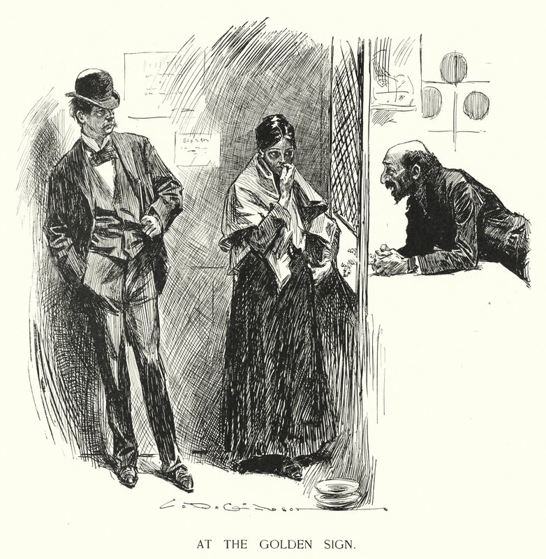 Az arany jelnél (litho) alkotó: Charles Dana Gibson