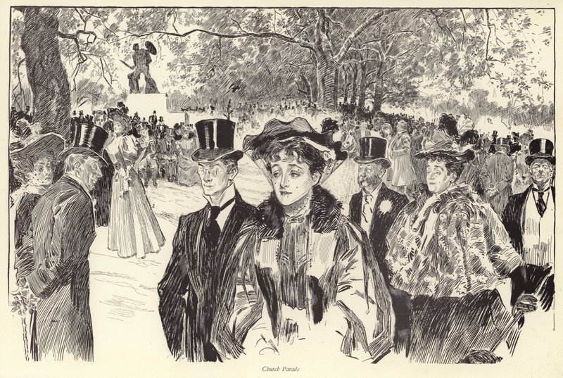 Templomi felvonulás, Hyde Park alkotó: Charles Dana Gibson