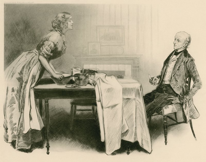 Dick Swiveller és a márciusiasszony alkotó: Charles Dana Gibson