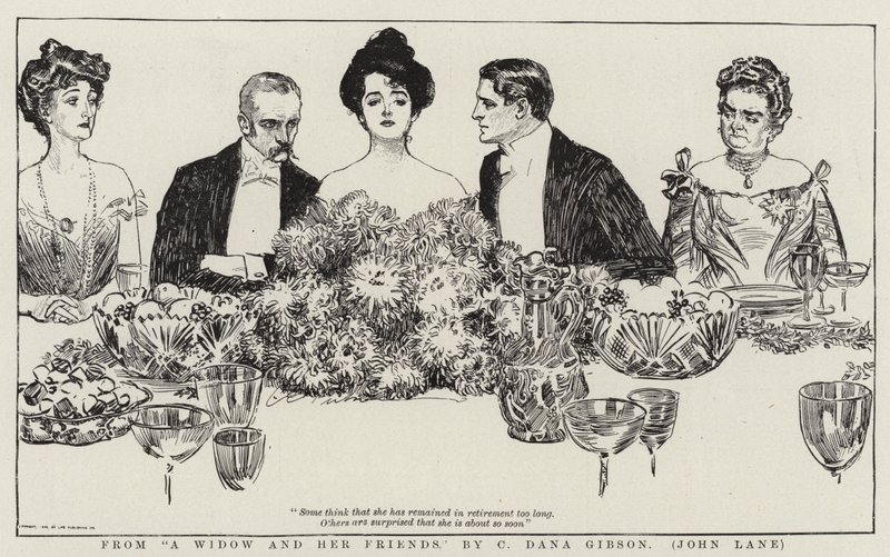 Egy özvegytől és barátaitól alkotó: Charles Dana Gibson