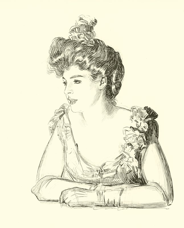 Illusztráció: A társadalmi létra alkotó: Charles Dana Gibson