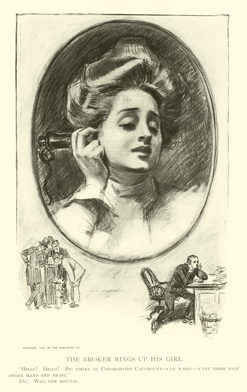 Illusztráció: A társadalmi létra alkotó: Charles Dana Gibson