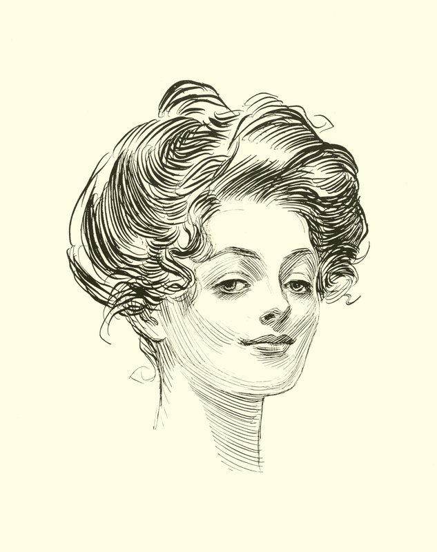 Illusztráció: A társadalmi létra alkotó: Charles Dana Gibson
