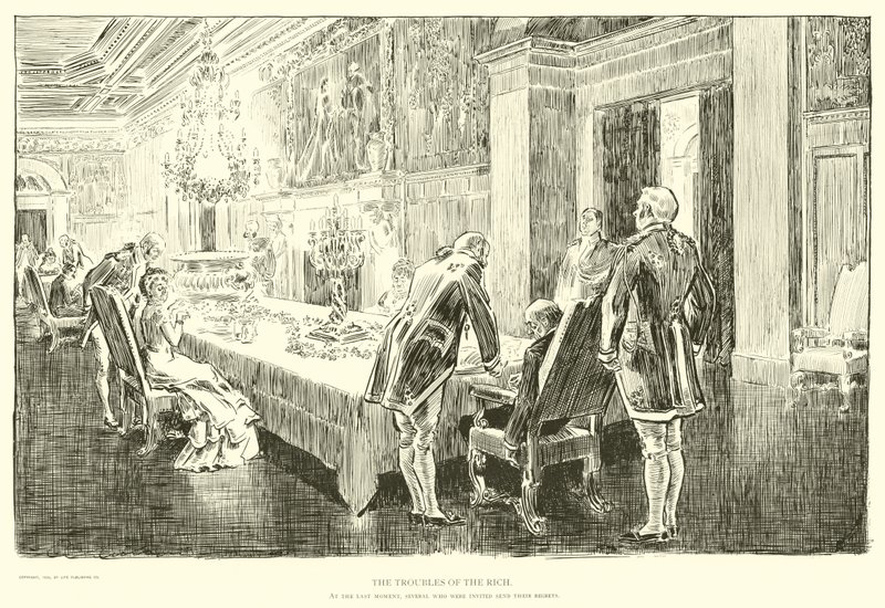 Illusztráció: A társadalmi létra alkotó: Charles Dana Gibson