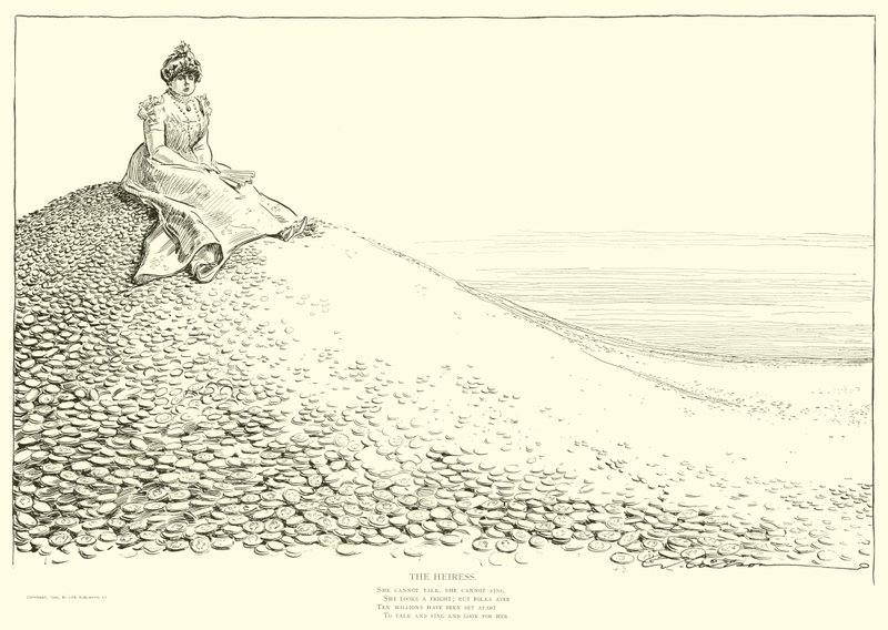 Illusztráció: A társadalmi létra alkotó: Charles Dana Gibson