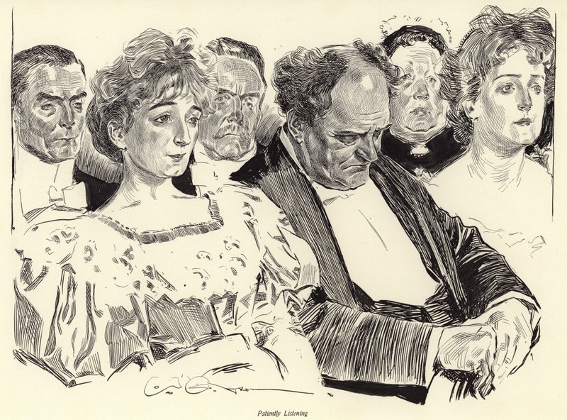 Türelmes Hallgatás alkotó: Charles Dana Gibson