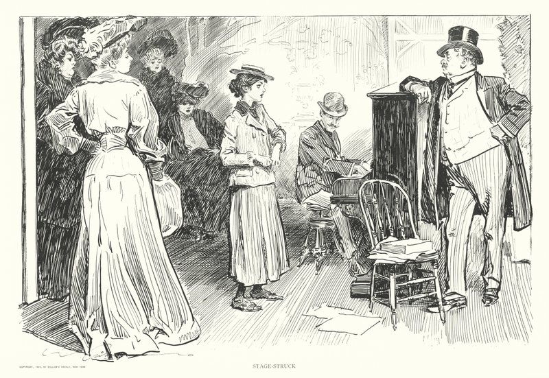 Stage-Struck (litográfia) alkotó: Charles Dana Gibson