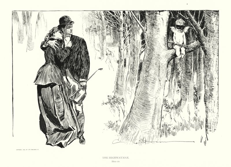 Az autós (litográfia) alkotó: Charles Dana Gibson