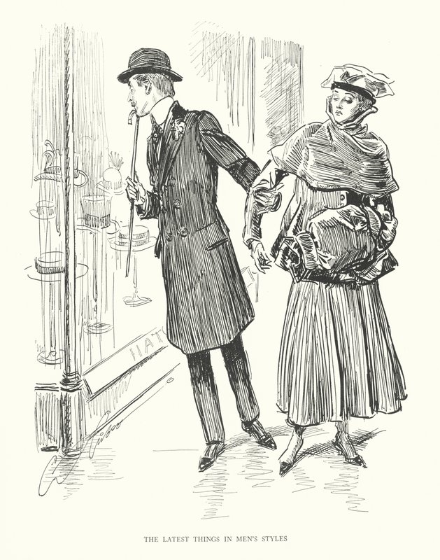 A legújabb dolgok a férfi stílusban (litho) alkotó: Charles Dana Gibson