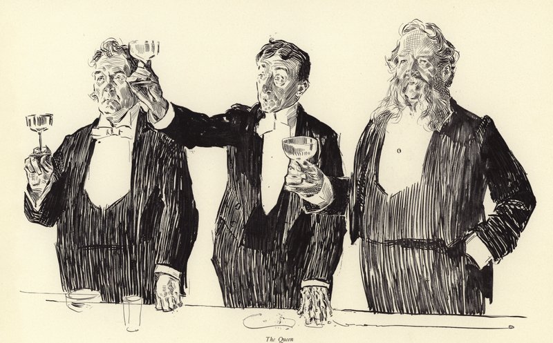 A királynő, a királyi pirítós alkotó: Charles Dana Gibson