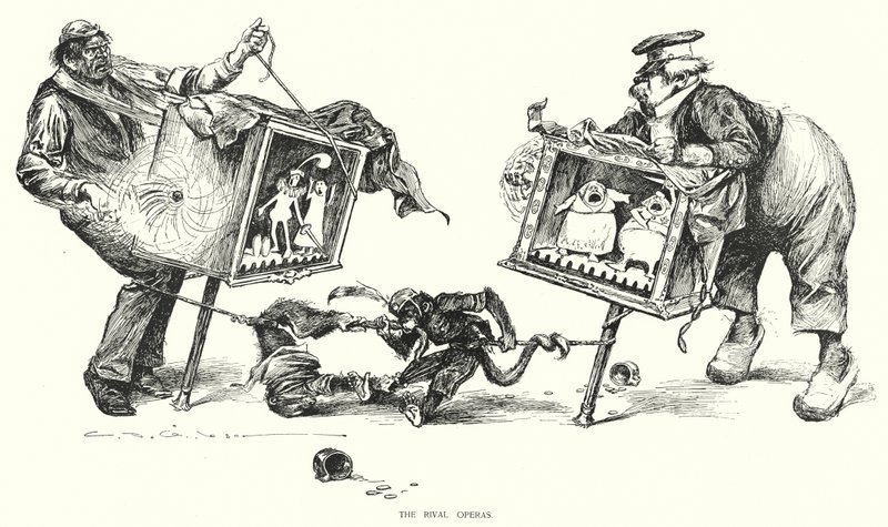 A rivális operák (litho) alkotó: Charles Dana Gibson