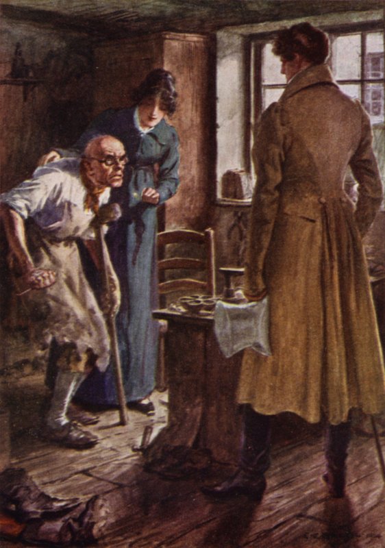 Illusztráció: Az amatőr úriember, Jeffery Farnol (színes litho) alkotó: Charles Edmund (after) Brock