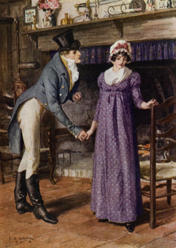 Illusztráció: Az amatőr úriember, Jeffery Farnol (színes litho) alkotó: Charles Edmund (after) Brock