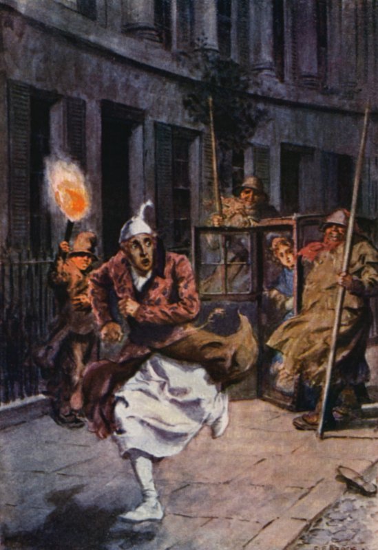 Illusztráció Charles Dickens The Pickwick Papers című könyvéhez (színes litográfia) alkotó: Charles Edmund (after) Brock