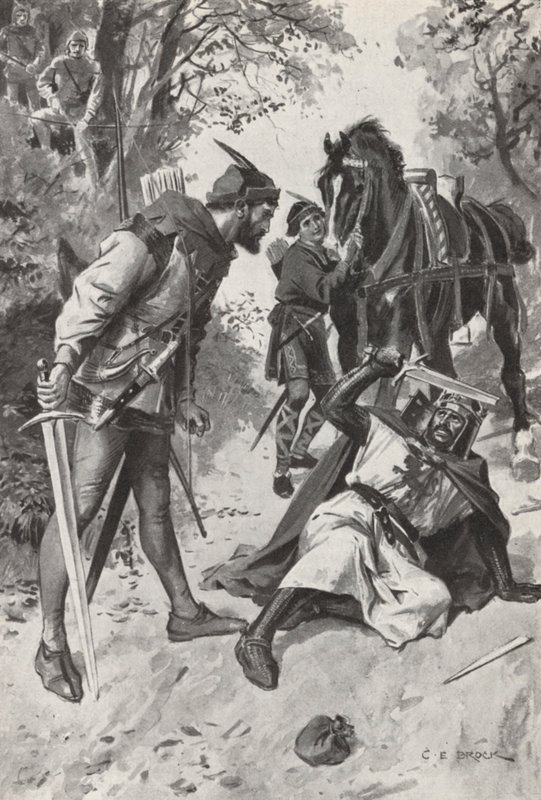 Robin Hood (litho) alkotó: Charles Edmund (after) Brock