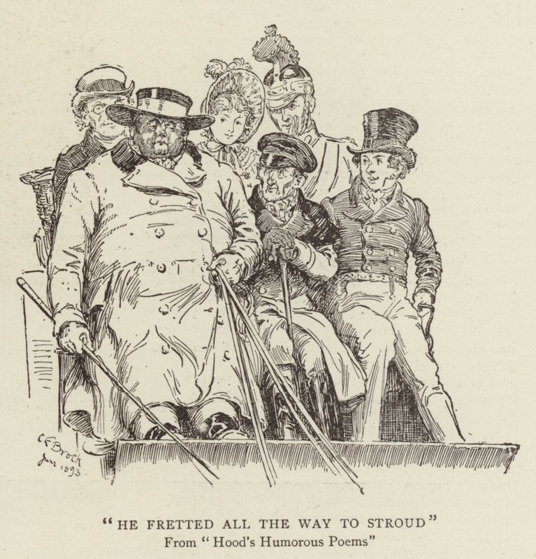 Egészen Stroudig, Hood humoros verseiig idegeskedett alkotó: Charles Edmund Brock