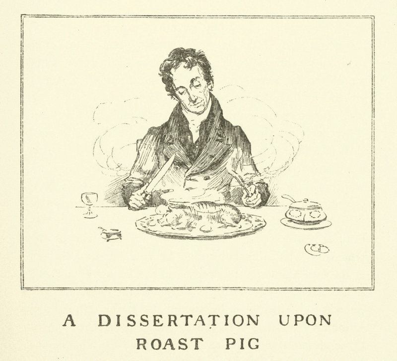 Illusztráció Charles Lamb Elia esszéihez (metszet) alkotó: Charles Edmund Brock