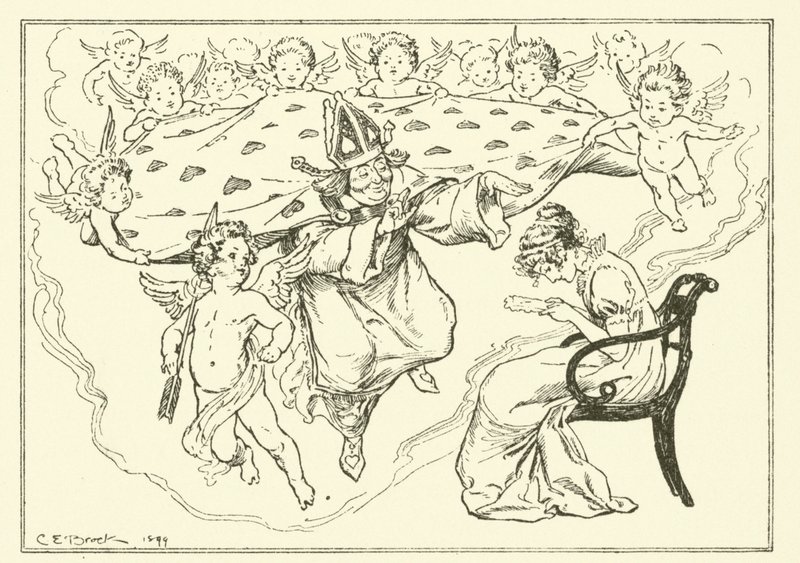 Illusztráció Charles Lamb Elia esszéihez (metszet) alkotó: Charles Edmund Brock