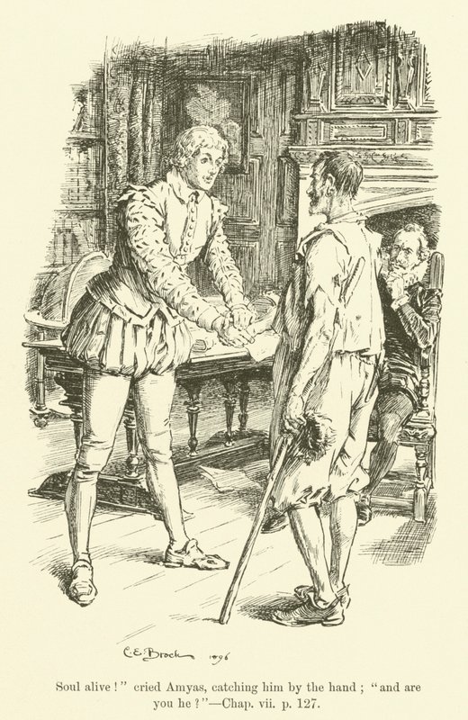 Illusztráció a Westward Ho! szerző: Charles Kingsley (metszet) alkotó: Charles Edmund Brock