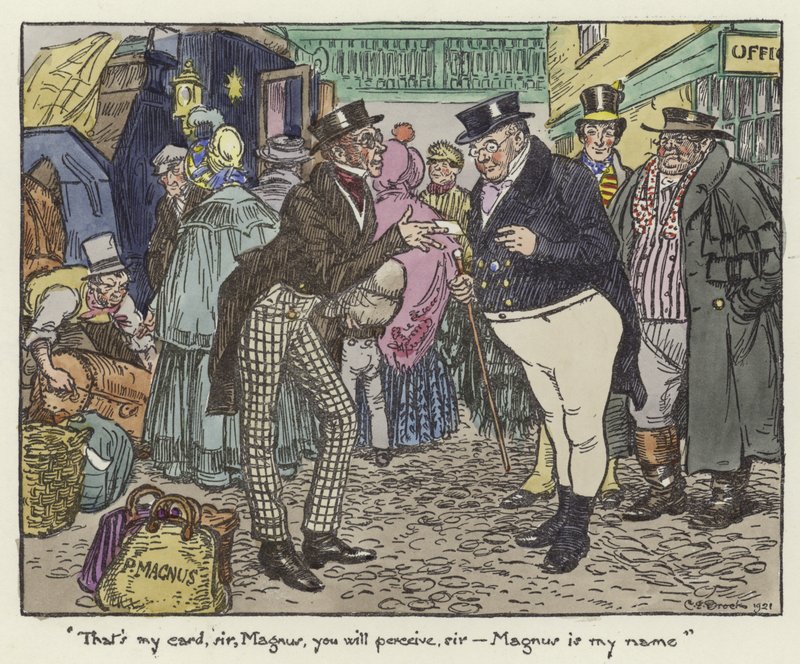 Illusztráció a Pickwick Papershez alkotó: Charles Edmund Brock