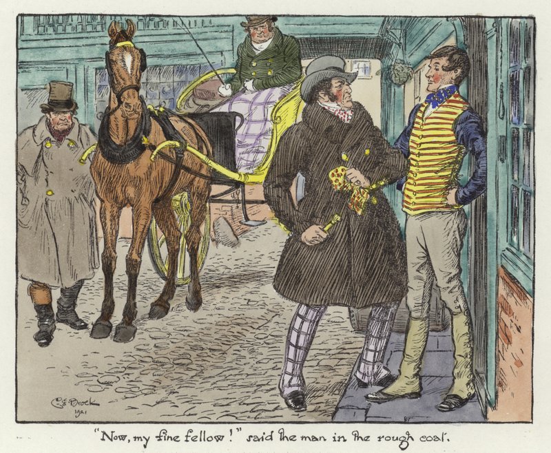 Illusztráció a Pickwick Papershez alkotó: Charles Edmund Brock