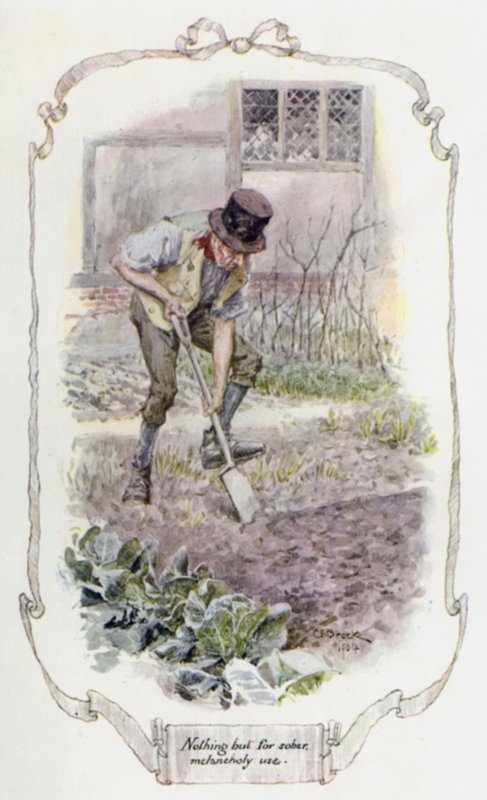 Semmi, csak józan melankolikus használatra (színes litho) alkotó: Charles Edmund Brock